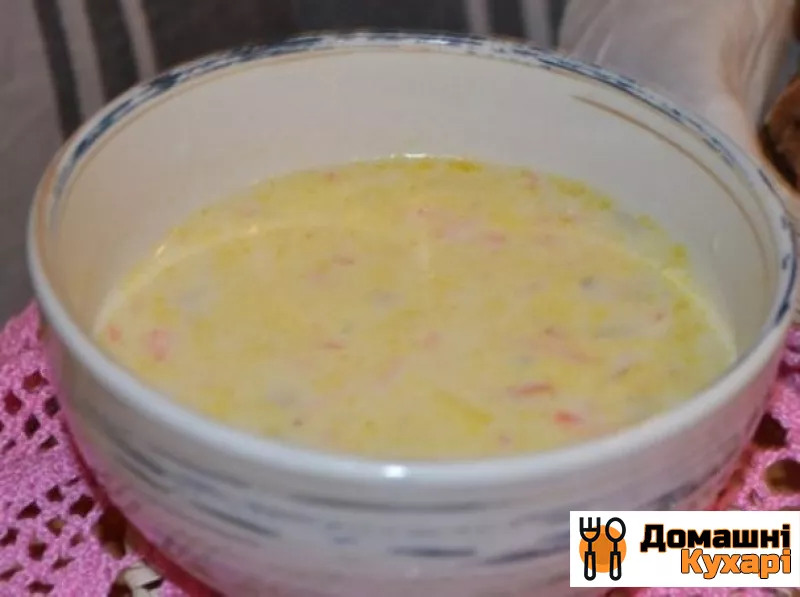 Рецепт Сирний суп з білими грибами