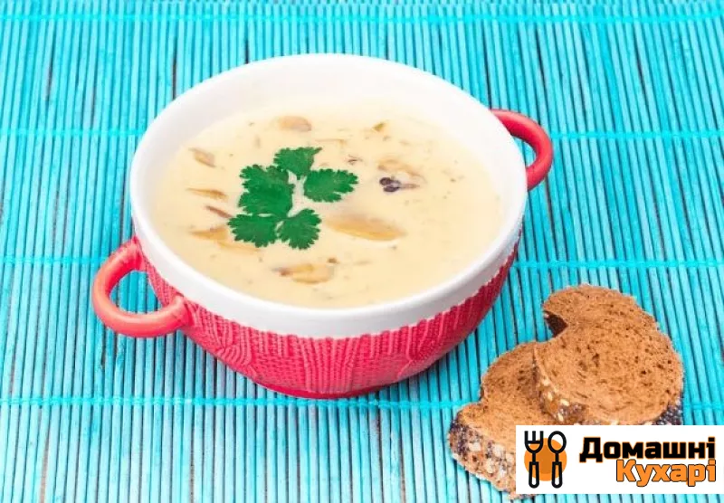 Рецепт Вершково-грибний суп за 15 хвилин