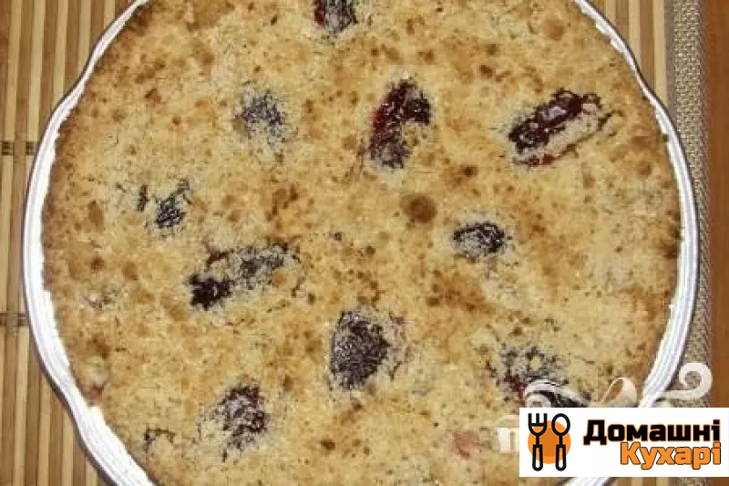 Рецепт Сливовый пирог с ореховым штрейзелем