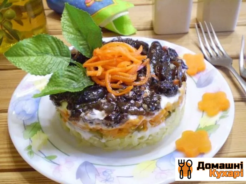 Рецепт Листковий грибний салат
