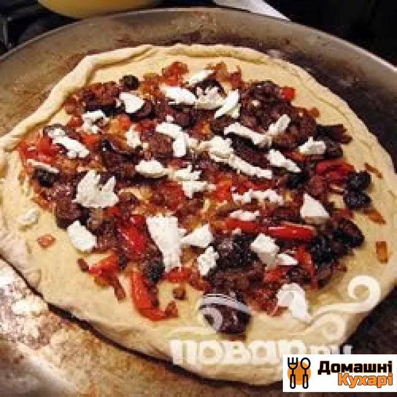 Середземноморська грецька піца на грилі