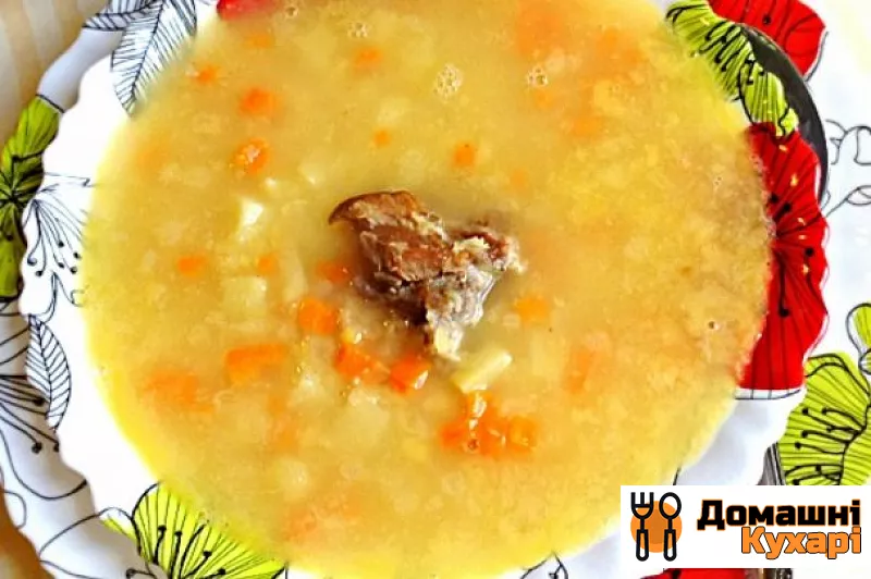 Рецепт Суп гороховий з ребрами