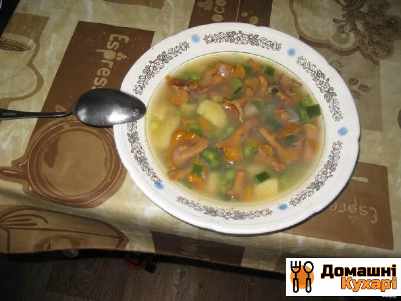 Рецепт Суп грибний з лисичками