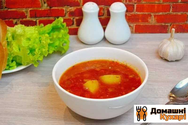 Рецепт Суп з кільки в томаті