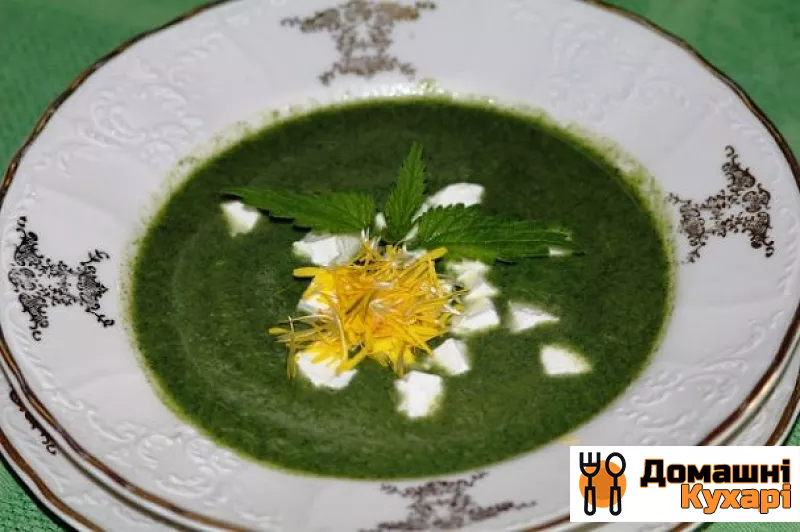Рецепт Суп з кропиви з бринзою