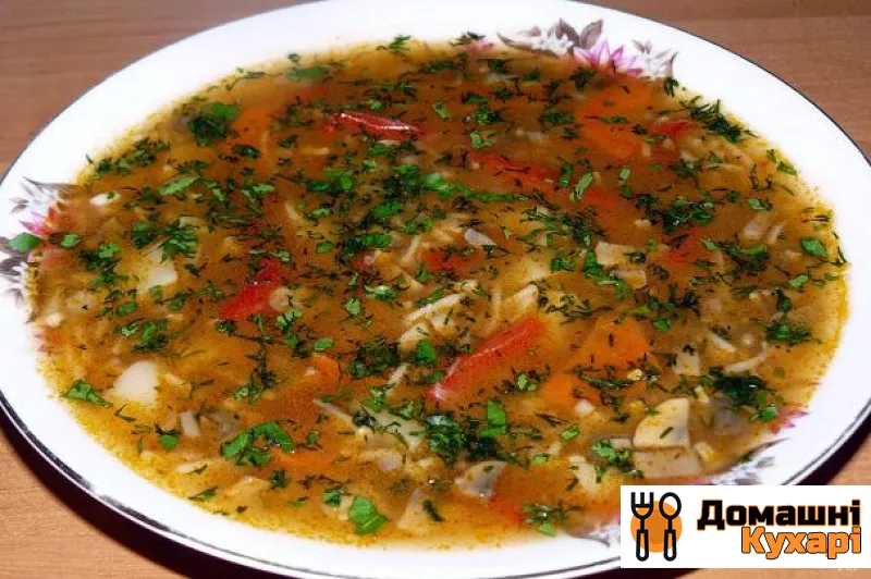 Рецепт Суп із сушених опеньків