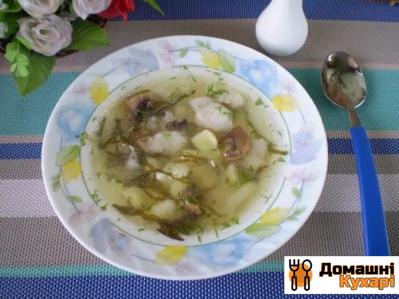 Рецепт Суп рибний з грибами
