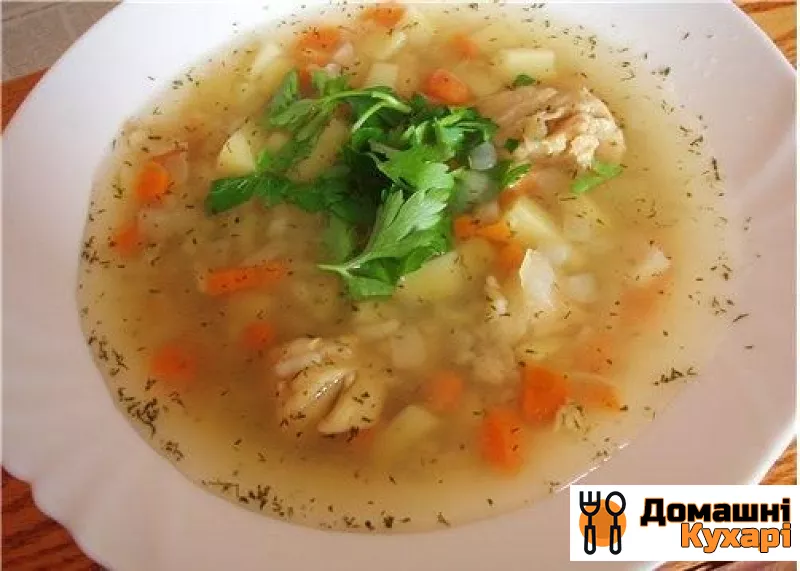 Рецепт Суп рибний з рисом