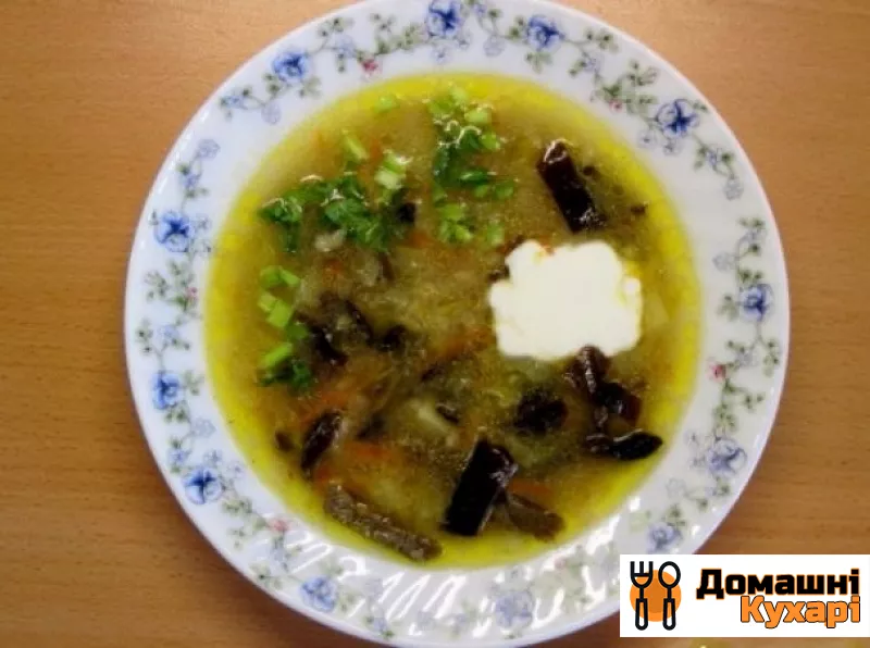 Рецепт Суп з грибами та перловкою