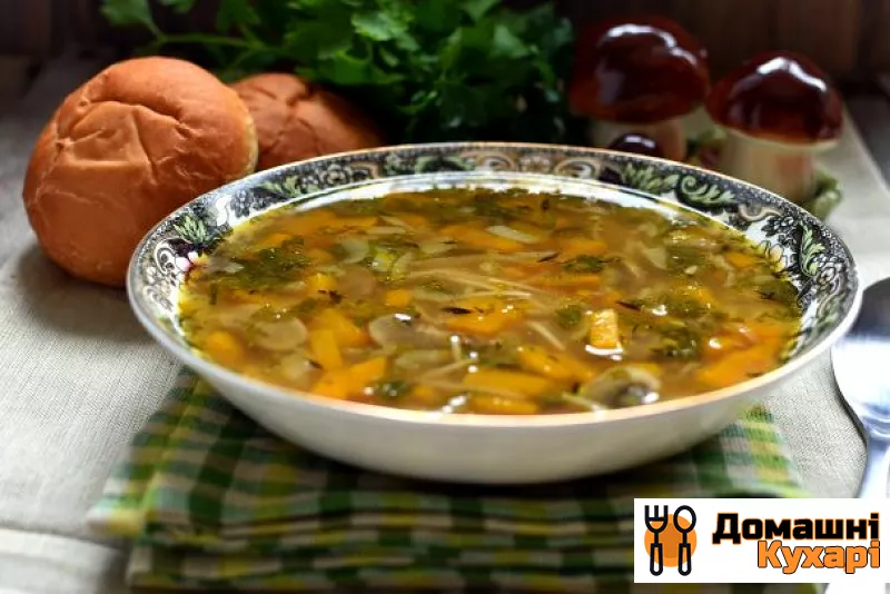 Рецепт Суп з гарбузом і грибами