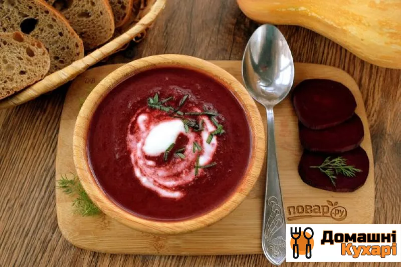 Рецепт Буряково-гарбузовий суп