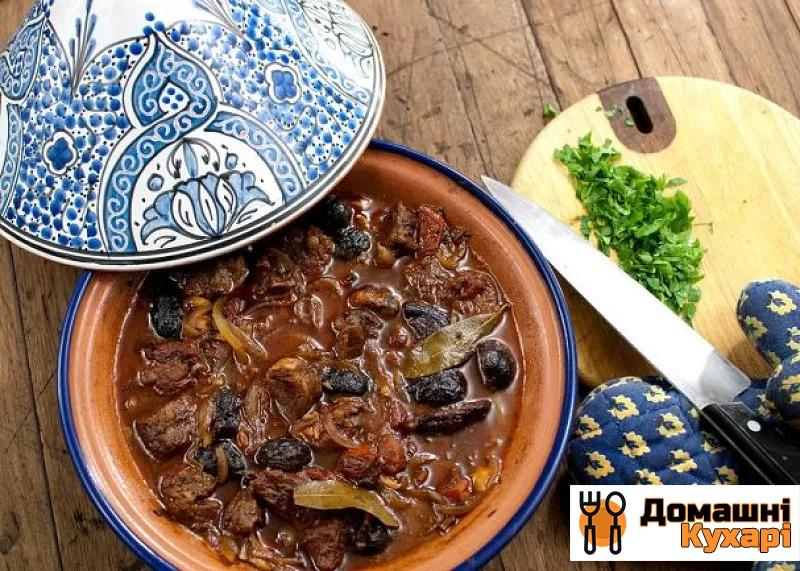 Рецепт Тажин марокканський з яловичиною